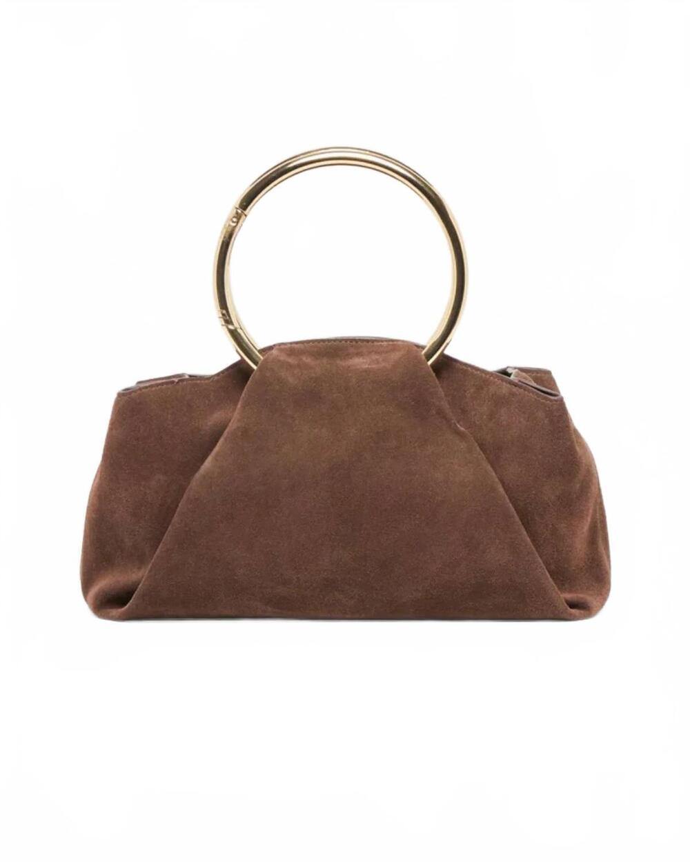 NEW DOLCE VITA women's channing handbag in espresso suede